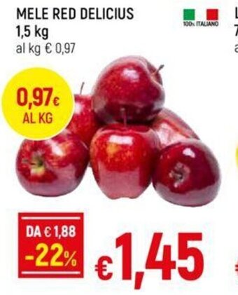Galassia MELE RED DELICIUS 1,5 kg offerta