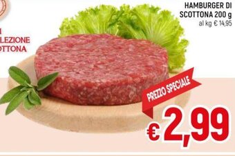 Galassia HAMBURGER DI SCOTTONA 200 g offerta