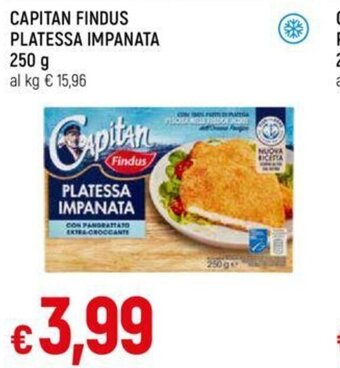 Galassia CAPITAN FINDUS PLATESSA IMPANATA 250 g offerta