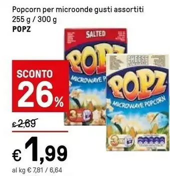 Salted - Popz Popcorn Microonde