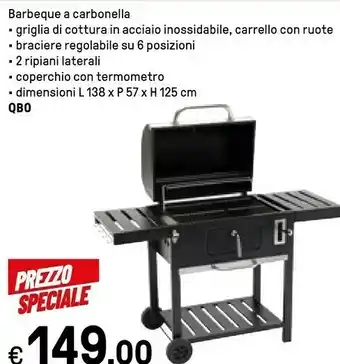 Iper La Grande Qbo Barbecue A Carbonella offerta