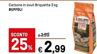Iper La Grande Buffoli Carbone In Ovuli Briquette offerta
