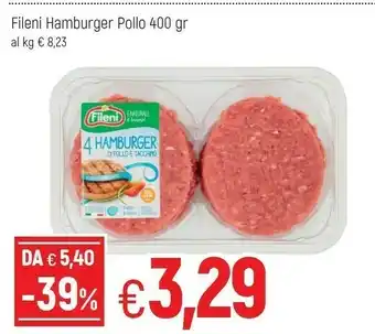 Famila Fileni Hamburger offerta