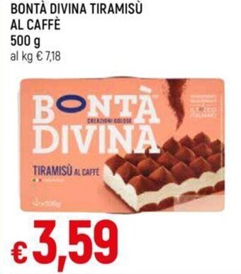 Galassia BONTÀ DIVINA TIRAMISÙ AL CAFFÈ 500 g offerta