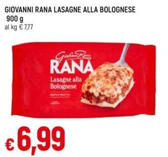 Galassia GIOVANNI RANA LASAGNE ALLA BOLOGNESE 900 g offerta