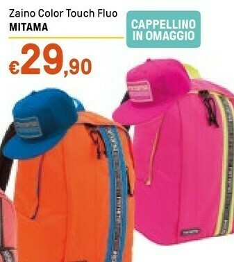 Iper La Grande Mitama Zaino Color Touch Fluo offerta