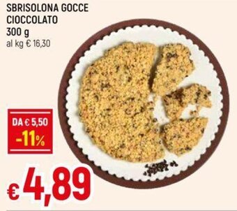 Galassia SBRISOLONA GOCCE CIOCCOLATO 300 g offerta