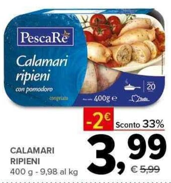 Todis CALAMARI RIPIENI 400 g offerta