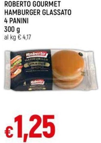 Galassia ROBERTO GOURMET HAMBURGER GLASSATO 4 PANINI 300 g offerta