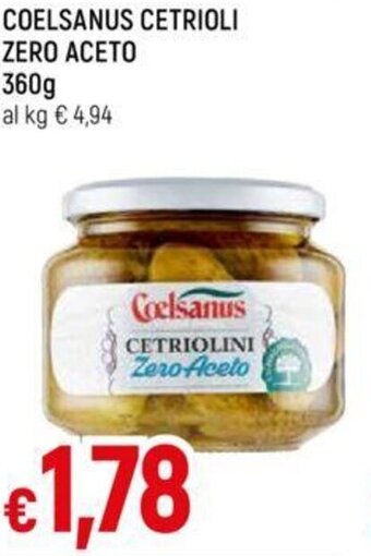 Galassia COELSANUS CETRIOLI ZERO ACETO 360 g offerta