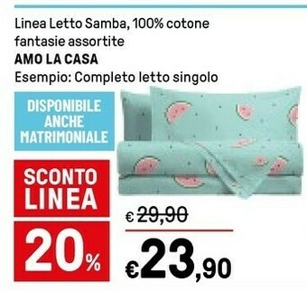 Iper La Grande Amo La Casa Completo Letto Singolo offerta