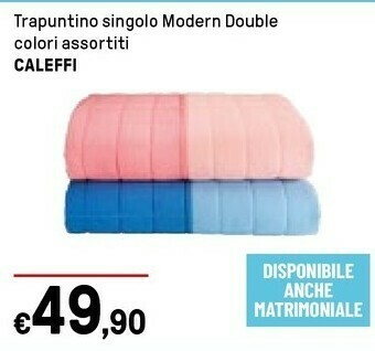 Iper La Grande Caleffi Trapuntino Singolo Modern Double offerta