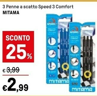 Iper La Grande Mitama 3 Penne A Scatto Speed 3 Comfort offerta