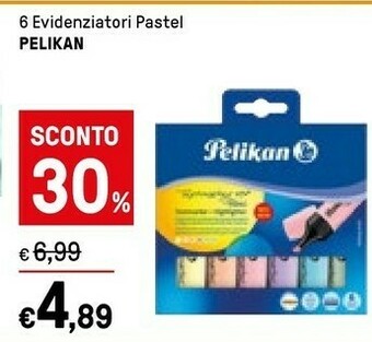 Pelikan 6 Evidenziatori Pastel