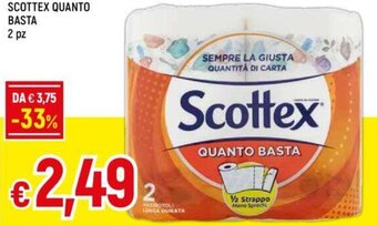 Galassia SCOTTEX QUANTO BASTA 2 pz offerta