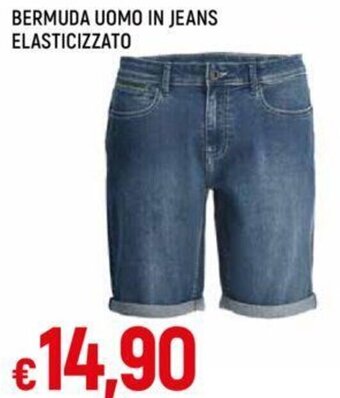 Galassia BERMUDA UOMO IN JEANS ELASTICIZZATO offerta