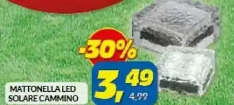 Risparmio Casa Mattonella Led Solare Cammino offerta