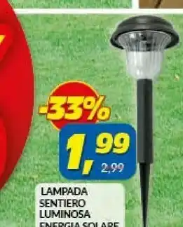 Risparmio Casa Lampada Sentiero Luminosa offerta