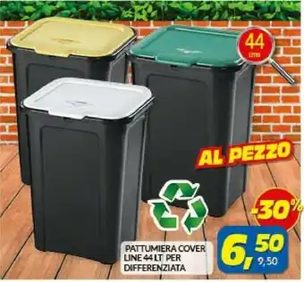 Pattumiera Cove Line 44 Lt Per Differenziata