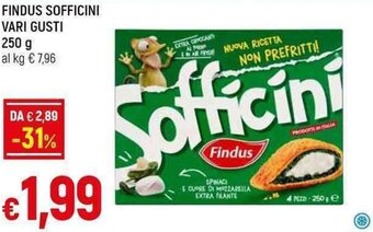 Galassia FINDUS SOFFICINI VARI GUSTI 250 g offerta
