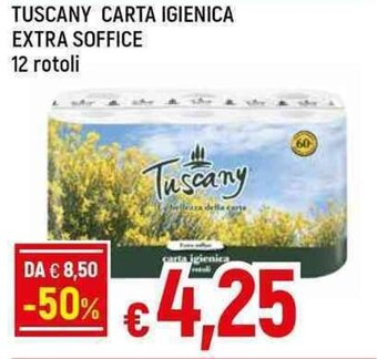 Galassia TUSCANY CARTA IGIENICA EXTRA SOFFICE 12 rotoli offerta