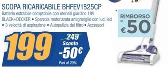 Black+Decker SCOPA RICARICABILE BHFEV1825CP