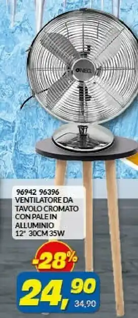 Risparmio Casa Ventilatore Da Tavolo Cromato 35 W offerta