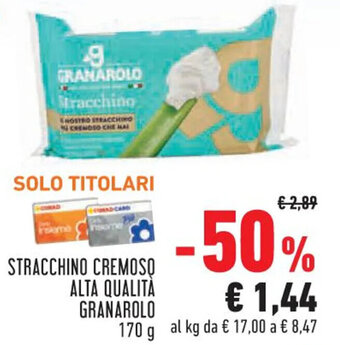 Conad Margherita STRACCHINO CREMOSO ALTA QUALITA GRANAROLO 170 g offerta