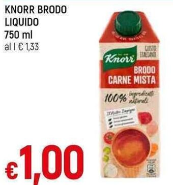 Galassia KNORR BRODO LIQUIDO 750 ml offerta