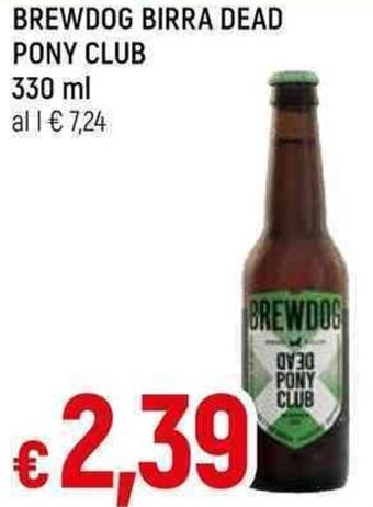Galassia BREWDOG BIRRA DEAD PONY CLUB 330 ml offerta