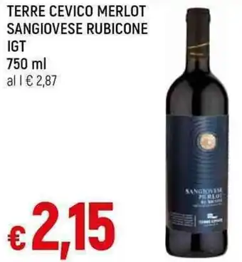 TERRE CEVICO MERLOT SANGIOVESE RUBICONE IGT 750 ml