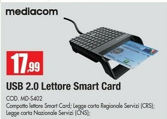Mediacom Usb 2.0 Lettore Smart Card