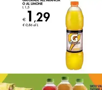 Bennet Gatorade Gatorade - Gatorade Sport Drink Gusto Limone 1500 g(ml) offerta