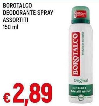 Galassia BOROTALCO DEODORANTE SPRAY ASSORTITI 150 ml offerta