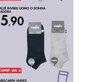 Bennet Diadora Calze Invibili Uomo O Donna offerta