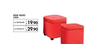 Bennet Casa Pouf Velvet offerta