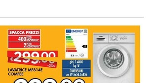 Bennet Comfeè Lavatrice Mf814e offerta
