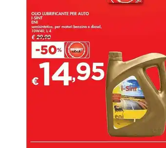 Bennet I-sint Eni Olio Lubrificante Per Auto offerta