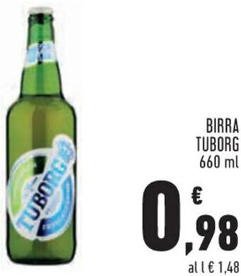 Conad Margherita BIRRA TUBORG 660 ml offerta