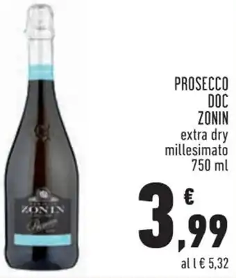 Conad Margherita PROSECCO DOC ZONIN 750 ml offerta