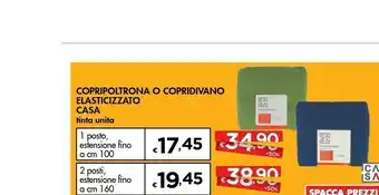 Bennet Casa Copripoltrona O Copridivano Elasticizzato Tinta Unita offerta