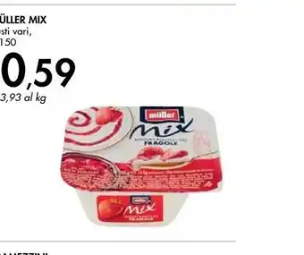 Bennet Muller Muller - Mix Yogurt Bianco più Fragole 150 g(ml) offerta