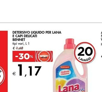 Bennet Bennet Detersivo Liquido Per Lana E Capi Delicati offerta