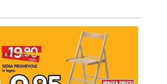 Bennet Sedia Pieghevole In Legno offerta