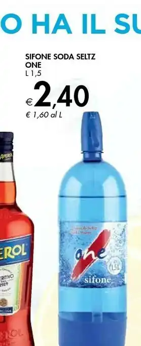 One Sifone Soda Seltz