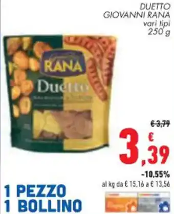 Conad Margherita DUETTO GIOVANNI RANA 250 g offerta