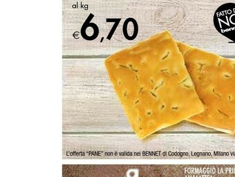 Bennet Focaccia Classica offerta