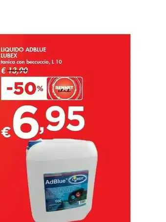 Bennet Lubex AdBlue Bottiglia 10000 Ml offerta