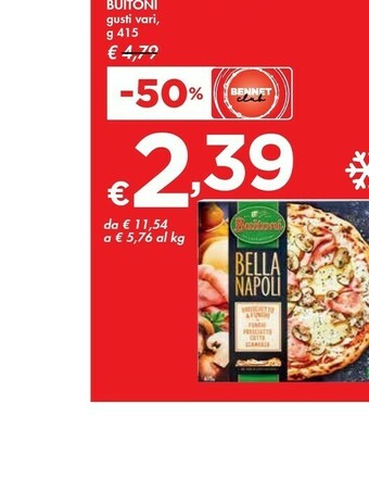 Bennet Buitoni Pizza Surgelata Bella Napoli offerta