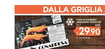 Bennet Conarpesa - Gambero Argentino Crudi Ultrasurgelato 2000 g(ml) offerta
